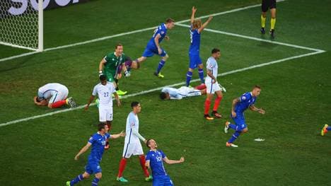 Island schaltete sensationell England aus