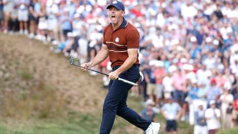 Rory McIlroy ließ seinen Emotionen freien Lauf beim Ryder Cup