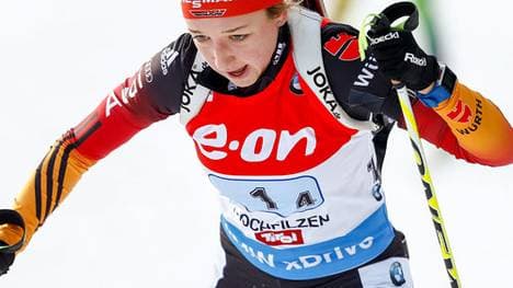 Franziska Preußen erreicht in der Verfolgung den sieben Platz