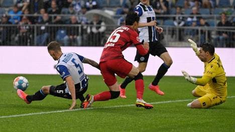 Eintracht Frankfurt kam gegen Arminia Bielefeld nicht über ein 1:1 hinaus
