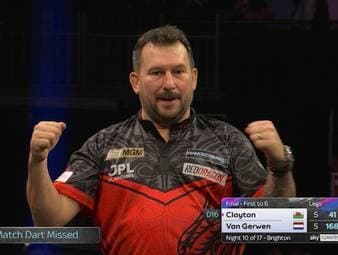 Mega-Comeback! Clayton klaut van Gerwen den Sieg