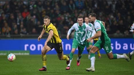 Bald Teamkollegen? Nico Schlotterbeck (l.) vom BVB und Marvin Ducksch (M., mit Niclas Füllkrug) von Werder Bremen