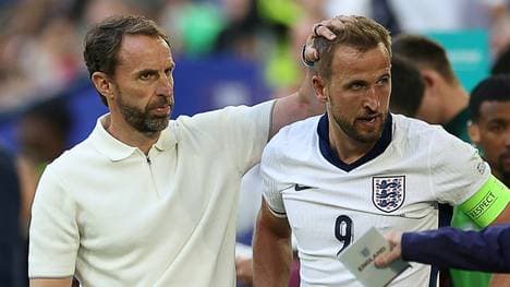 Gareth Southgate (l.) mit Harry Kane