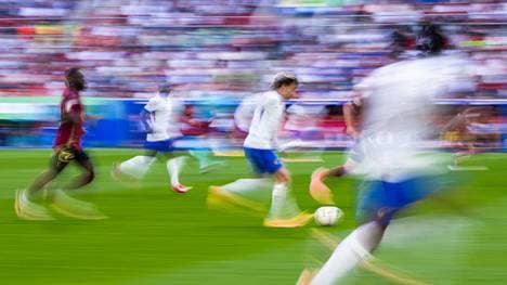 Frankreich und Belgien lieferten sich im EM-Achtelfinale ein enges Duell
