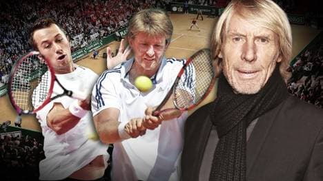 Carlo Thränhardt (r.) ist neuer Fitnesstrainer des Davis-Cup-Teams, will sich mit dem neuen Teamchef Michael Kohlmann auch um Philipp Kohlschreiber (l.) kümmern  