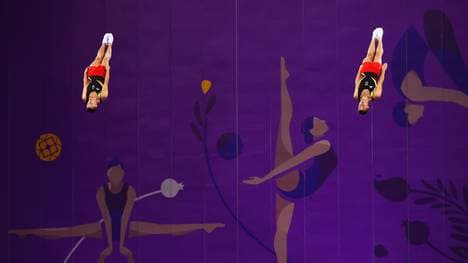 Martin Gromowski und Kyrylo Sonn kämpfen bei der Trampolin-WM um Olympia