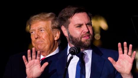 US-Vizepräsident J. D. Vance und US-Präsident Trump 