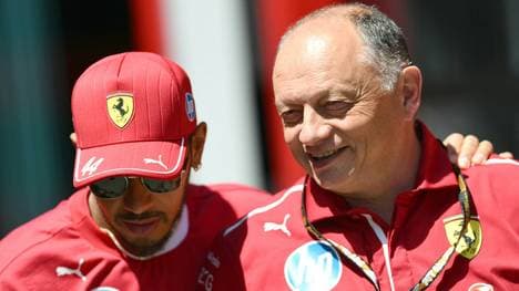 Lewis Hamilton und Fred Vasseur verstehen sich gut