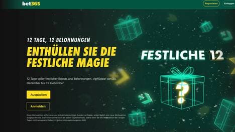 Die Festlichen 12 bei Bet365