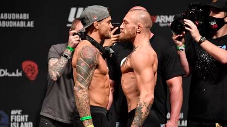 Dustin Poirier (l.) hat Conor McGregor besiegt - jetzt kommt es zum nächsten Duell