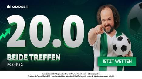 Bayern vs. PSG Quotenboost: Irre 20,00 Quote bei ODDSET auf "Beide treffen"!