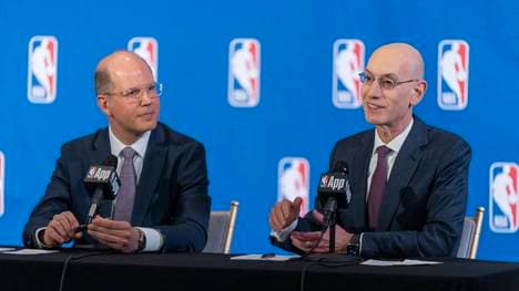 NBA-Commissioner Adam Silver und FIBA-Boss Andreas Zagklis haben große Pläne