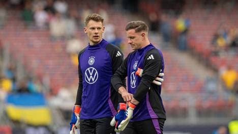 Alexander Nübel (l.) mit Marc-André ter Stegen