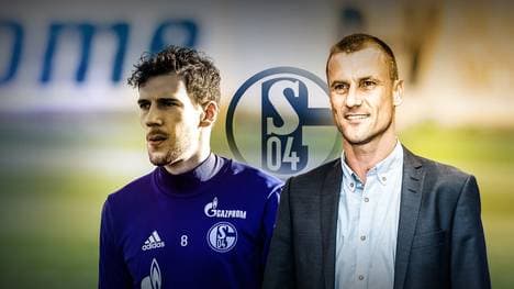 Ebbe Sand (r., mit Leon Goretzka) war auf Schalke Publikumsliebling, 2006 beendete er seine Profikarriere bei den Königsblauen