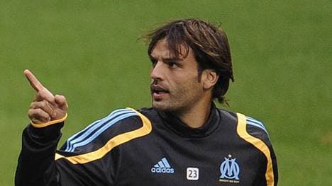 Fernando Morientes im Trikot von Olympique Marseille