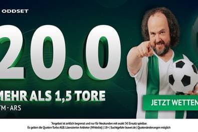 20er-Quote auf Tore-Spektakel: ODDSET zündet den Turbo für Atlético vs. Arsenal!