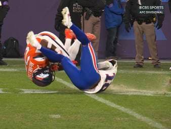 Josh Allen und die Buffalo Bills kämpfen sich in der Divisional Round der NFL-Playoffs bei den Denver Broncos bis in die Overtime. Dort wird ihnen ein Play jedoch letztlich zum Verhängnis.