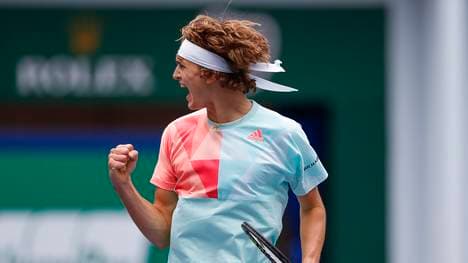 Alexander Zverev unterlag in Shanghai im Achtelfinale dem Franzosen Jo-Wilfried Tsonga mit 7:6 2:6, 5:7