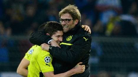 Lewandowski und Klopp zusammen bei Borussia Dortmund