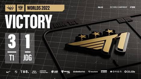 Mit einem Endergebnis von 3:1 besiegt Rekordweltmeister T1 die Konkurrenz von JD Gaming und zieht erstmals seit 2017 ins Finale der Worlds ein