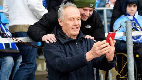Freiburg-Trainer Christian Streich freut sich auf das Duell mit Juve