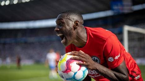 Randal Kolo Muani erzielte direkt in seinem ersten Bundesliga-Spiel ein Tor für Frankfurt