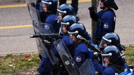 Die Schweizer Polizei musste eingreifen