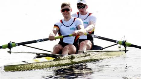 Marc Kammann und Mark Hinrichs (h.) im Halbfinale