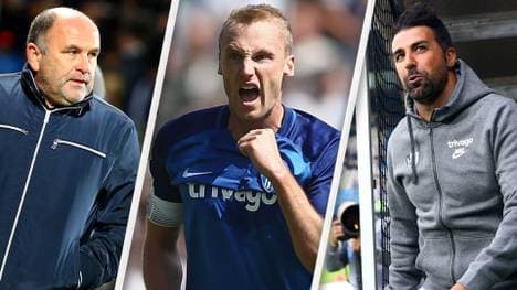 Chaos beim VfL Bochum: Ismail Atalan (r.) ist gefeuert, Felix Bastians (M.) suspendiert, Christian Hochstätter (l.) steht in der Kritik