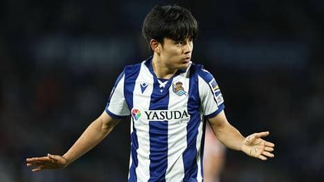 Haben die Basken (im Bild: Takefusa Kubo) im Atletico Madrid Real Sociedad Tipp auswärts eine Chance?