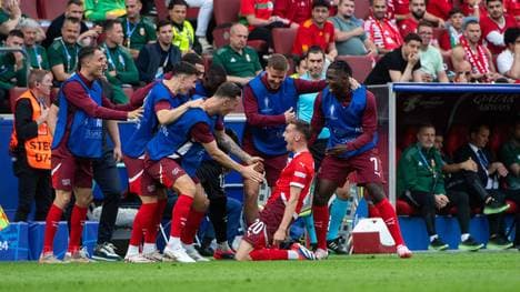 Michael Aebischer mit dem 2:0 für die Schweiz