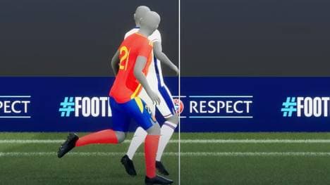 So knapp war die Abseits-Entscheidung im EM-Finale