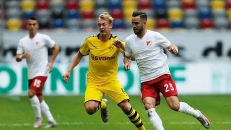Julian Brandt (l.) wechselte 2019 von Bayer Leverkusen zum BVB