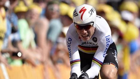 Tony Martin im Zeitfahren der 102. Tour de France