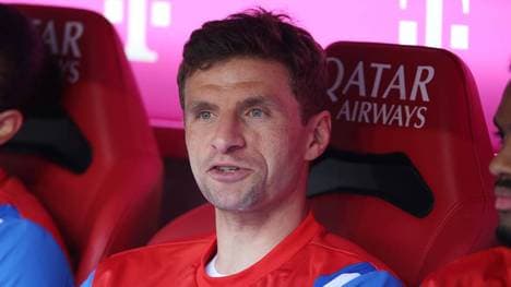 Thomas Müller ist beim FC Bayern immer häufiger auf der Bank zu finden