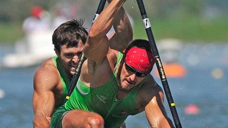 Lithuania's gold medalists Raimundas Lab, Kanu,