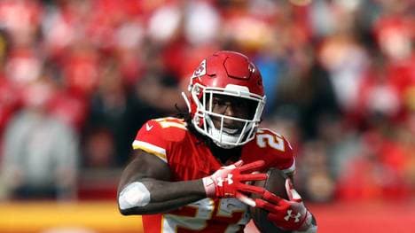 Kansas City Chiefs Kareem Hunt im Spiel gegen die Arizona Cardinals