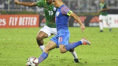 Sunil Chhetri hat 74 Länderspieltore für Indien erzielt