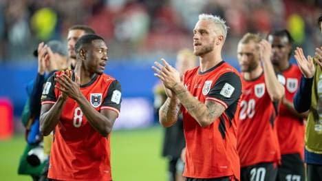 Alaba (r.) und Arnautovic (l.) nach dem Auftakt-Sieg