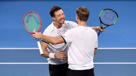 Das Doppel Kevin Krawietz/Andreas Mies bringt Deutschland in Führung