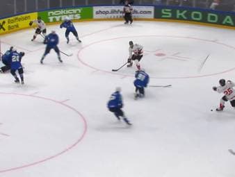 Kanada fährt im fünften Spiel bei dieser WM den fünften Sieg ein. Gegen Slowenien gewinnt der Favorit mit 3:1.