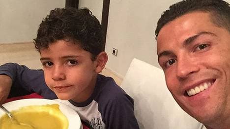 Cristiano Ronaldo und sein Sohn