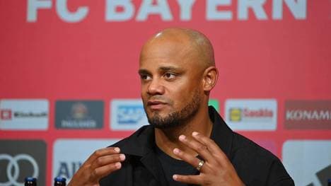 Vincent Kompany erklärt am Montagvormittag seine Pläne für das Pokalspiel gegen Mainz
