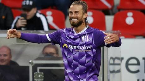 Santos schießt in der 49. Minute den Siegtreffer