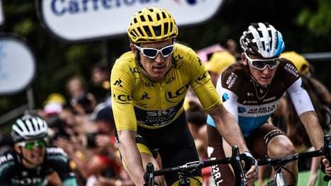 Geraint Thomas hat auch bei der 19. Etappe sein Gelbes Trikot verteidigt