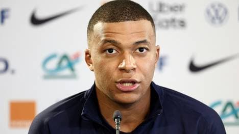 Sprach am Dienstag beim Nationalteam: Kylian Mbappe