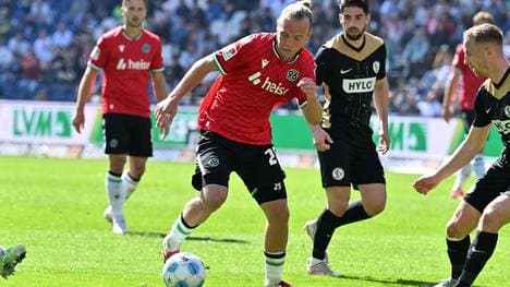 Tankt sich H96 (im Bild: Lars Gindorf) im Darmstadt Hannover Tipp durch die Abwehrreihen der Hausherren?