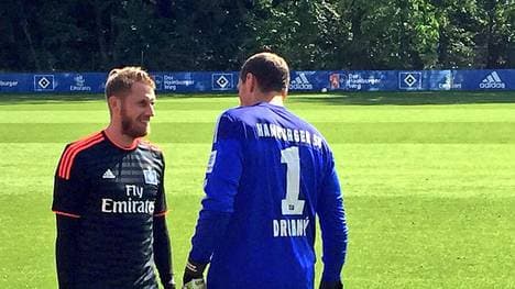 Aaron Hunt und Jaroslav Drobny