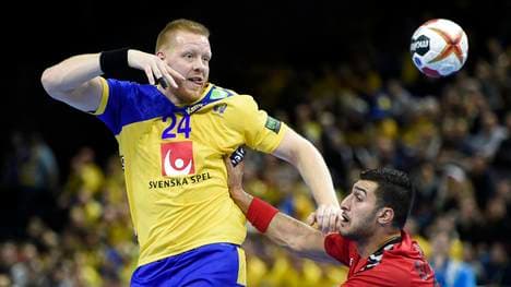 HANDBALL-WC-2019-EGY-SWE Jim Gottfridsson geht in der Bundesliga für die SG Flensburg-Handewitt auf Torejagd