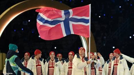 Norwegisches Team in Mailand